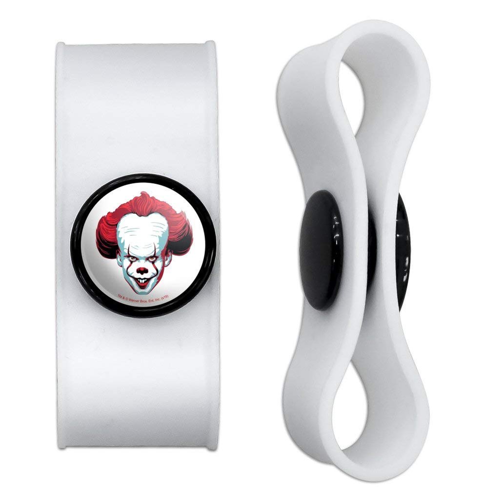 GRAPHICS & MORE IT Pennywise Come Home Headphone Earbud Cord Wrap - Charging Cable Manager - Wire Organizer Set of 2 - White