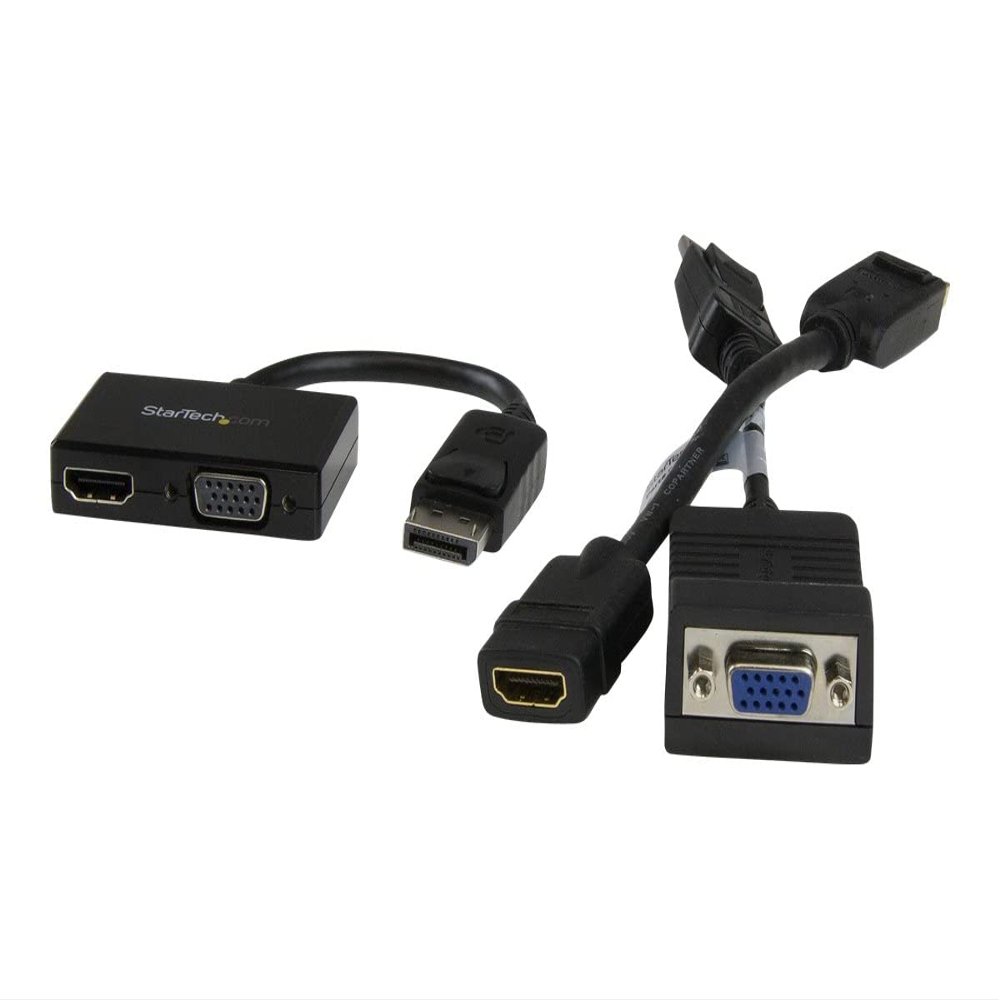 StarTech Video Converter - DisplayPort - HDMI, VGA - Black