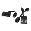 StarTech Video Converter - DisplayPort - HDMI, VGA - Black view 1