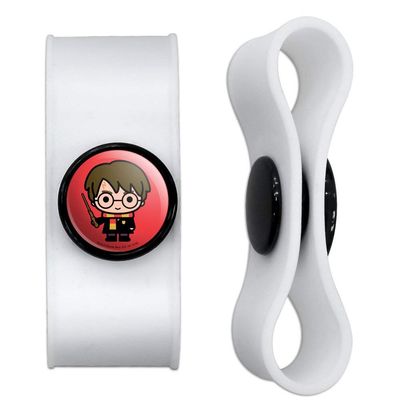 GRAPHICS & MORE Harry Potter Cute Chibi Character Headphone Earbud Cord Wrap - Charging Cable Manager - Wire Organizer Set of 2 - White