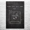 Floppy Disk Poster Print, Programmer Gift, Computer Science Art, IT Tech Gift, Floppy Disk Art Print, Computer Decor Dark Concrete (8 inch x 10 inch) view 1