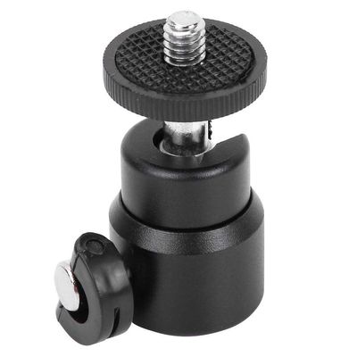 Mini Ballhead, Camera Ballhead, Camera Ball Mount, Ball Head, Camera Ball Head, 0 360 Rotation Panoramic Mini Ball Head Ballhead 1/4" Screw Mount Stand for DSLR Camera Camcorder Slider Mon