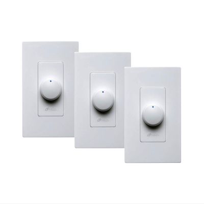 Niles 3 Pack VCS100K In Wall Volume Controls, Rotary Switch, Touch Control, White