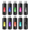 RAOYI 10Pcs 4GB USB Flash Drives Slide Retractable Memory Stick Bulk USB 2.0 Thumb Drive Jump Drive Zip Drive USB Sticks Data Storage Backup for PC Mac (4G, 10 Mixed Color) view 1