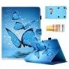 7-inch Tablet Case, Techcircle Pretty Folio Stand Cover with Pencil Holder+Card Slots, Magnetic Protective Case for Samsung Galaxy 7.0" Tablet, Kindle Fire 7, RCA Voyager Pro 7", Three Butterflies view 1