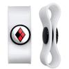 GRAPHICS & MORE Harley Quinn Diamond Logo Headphone Earbud Cord Wrap - Charging Cable Manager - Wire Organizer Set of 2 - White view 1