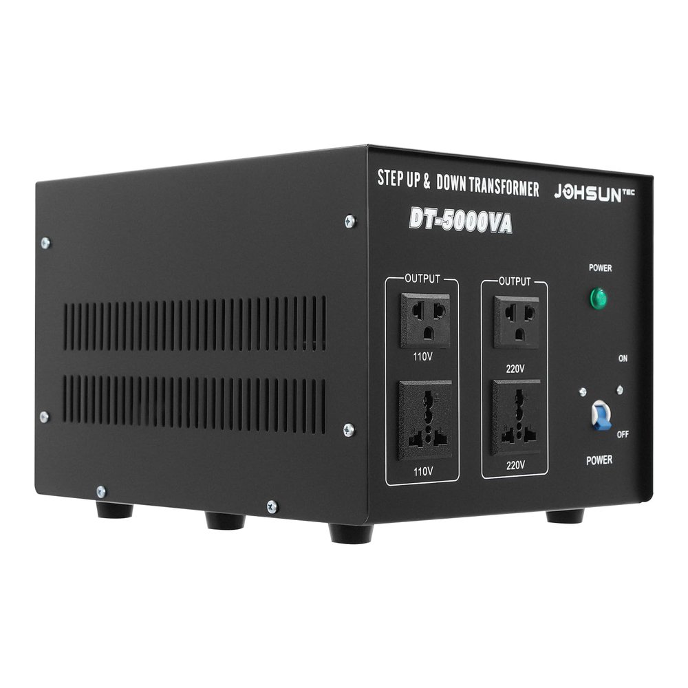5KW Electric Power Voltage Converter Transformer - Step Up/Down - 110V/220V - Circuit Breaker Protection