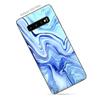 Skin Decal Vinyl Wrap for Samsung Galaxy S10 Plus - Decal Stickers Skins Cover - Blue Marble Rocks Glass view 2
