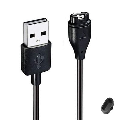 Charger for Garmin Forerunner 245 255 265, Charging Cable Plus a Black Dust Plug Anti-dust Plugs for Garmin Forerunner 245 255 265 Smart Watch