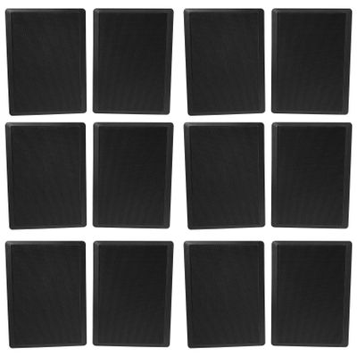 Rockville (12) RockSlim 70B Black 5.25" 70v Commercial Restaurant Wall Speakers