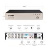 ZOSI 8CH Full True 1080P HD-TVI DVR Recorder HDMI with 4X 1980TVL Surveillance Security Dome Camera System 1TB Hard Drive, 65feet Night Vision, IR Cut Built in -Quick Remote Access view 4