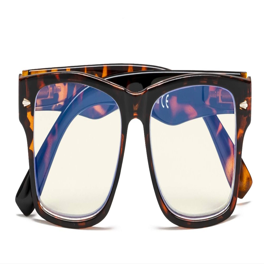 CessBlu Anti Blue Rays UV Protection,Ladies Computer Reading Glasses(DEMI) +1.0