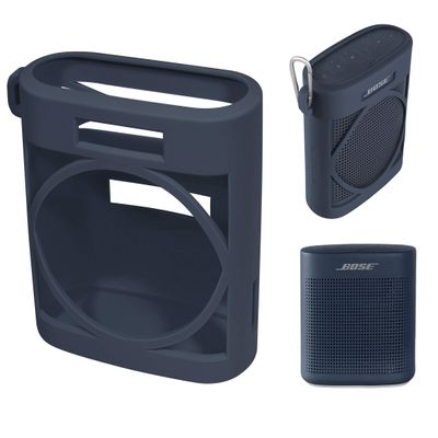 Silicone Cover Skin for Bose SoundLink Color Bluetooth Speaker II, by Alltravel, Full 6 Directions Protection, Customized Skin with Color and Shape Matching (Midnight Blue)