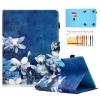 10-inch Tablet Case, Techcircle Pretty Folio Stand Cover with Pencil Holder+Card Slots, Magnetic Protective Case for Samsung Galaxy Tab 9.7/10.1/10.5" Tablet, iPad Air/Pro 10.5, Magnolia Bottom view 1
