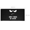 kwmobile Computer Monitor Cover Compatible with 34-35" Monitor - Don't Touch My Screen White/Black view 3