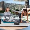 Angle 3 Pro Dual Waterproof Bluetooth Speaker 2-Pack - Powerful Party Speaker Set with 21W Output and 100Ft Range - Dual Stereo Sound by OontZ (Black) view 3