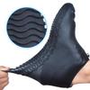 ydfagak Shoe Covers Waterproof Reusable Foldable Not-Slip Rain Shoe Covers with Zipper,Shoe Protectors Overshoes Rain Galoshes for Kids Men and Wome (Black, S (Kids 3-5 Year)) view 4