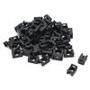(100 Of Pack) Black 4.5mm Cable Tie Mount Base Saddle Type Mount Screw Wire Bundle Base Holder Width Cable Large Size 0.6 inch view 1
