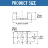 (100 Of Pack) Black 4.5mm Cable Tie Mount Base Saddle Type Mount Screw Wire Bundle Base Holder Width Cable Large Size 0.6 inch view 3
