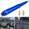 5.7" Blue Antenna Heavy Gauge Billet Aluminum Antenna Replacement Compatible with for Jeep Wrangler JK JL TJ Gladiator JT 1997-2024 view 1