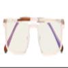 CessBlu Blue Light Filter Glasses Men Women Reading Computer Half-rim Reader Eyeglasses(Gold) +0.5 view 1