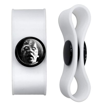 GRAPHICS & MORE The Exorcist Regan Headphone Earbud Cord Wrap - Charging Cable Manager - Wire Organizer Set of 2 - Black