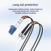 Jeirdus 10M LC to ST Outdoor Armored Duplex 9/125 SMF Fiber Optic Cable Jumper Optical Patch Cord Singlemode 10Meters 33ft LC-ST view 4