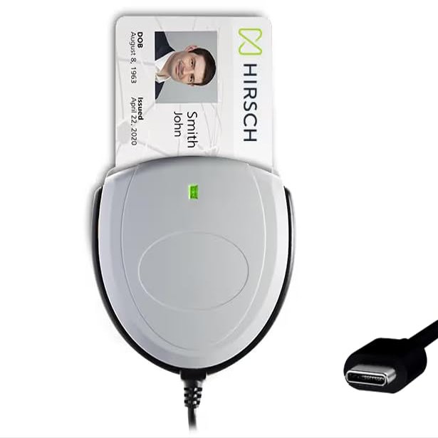Identiv SCR3310v2.0 USB Smart Card Reader (USB C)