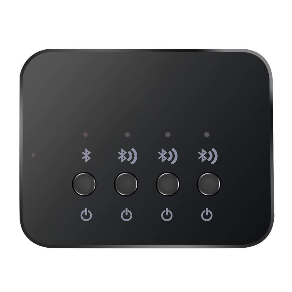 Bluetooth 4.0 Audio Sharer Audio Adapter 3.5mm Wired Stereo Music Sharing Device 1 in 3 Out Bluetooth and Audio Cable Connection Mode