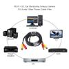 Extension Cable, AV Audio Video Power Cable Wire Analog Cameras and HD Camera Video Cables Monitoring AV Cables (5m) view 2