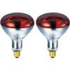 BULBMASTER 250 Watts R40 Red Heat Lamp Bulbs, 2 Pack view 2