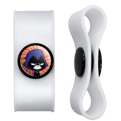 GRAPHICS & MORE Teen Titans Go! Raven Headphone Earbud Cord Wrap - Charging Cable Manager - Wire Organizer Set of 2 - White