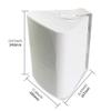Herdio 5.25 Inch Indoor Outdoor Speakers Wired Waterproof 300 Watt Wall Mount Speakers for Patio, Deck, Garage,Covered Porch All Weather Resistance(A Pair,White) view 3