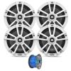 Enrock Marine 2 Pairs (Qty 4) of Infinity 6.5" 225 Watts Peak Power Water-Resistant Coaxial 2-Way Boat Outdoor Powersports Audio Speakers Bundle (Bulk Packaging) Grade Speaker Wire view 1