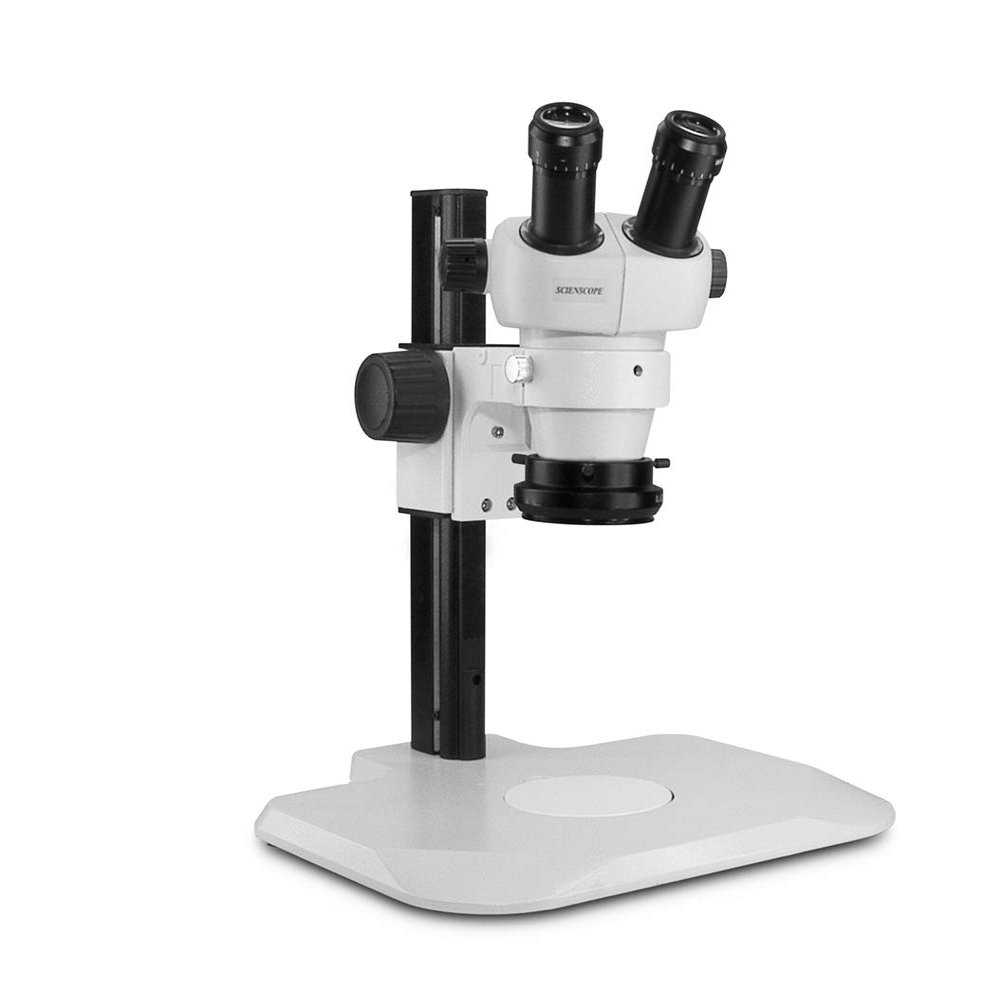 Stereo Zoom Binocular Microscope Inspection System - ELZ Series by Scienscope. P/N ELZ-PK2-R3E