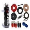 0 Gauge Amp Kit Amplifier Install Wiring & 5 Farad Digital Capacitor, 5000W view 1