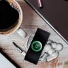 GRAPHICS & MORE Justice League Green Lantern Athletic Logo Headphone Earbud Cord Wrap - Charging Cable Manager - Wire Organizer Set of 2 - Black view 3