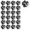 3-H Mop and Broom Holder Wall Mount 25 Pack, Broom Hanger Wall Mount for Garage Garden Shed Storage System Laundry Room Home Kitchen Organization up to 1.45 Inch(Black) view 1
