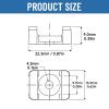 (100 Of Pack) White 9mm Cable Tie Mount Base Saddle Type Mount Screw Wire Bundle Base Holder Width Cable Large Size 0.75 inch view 3