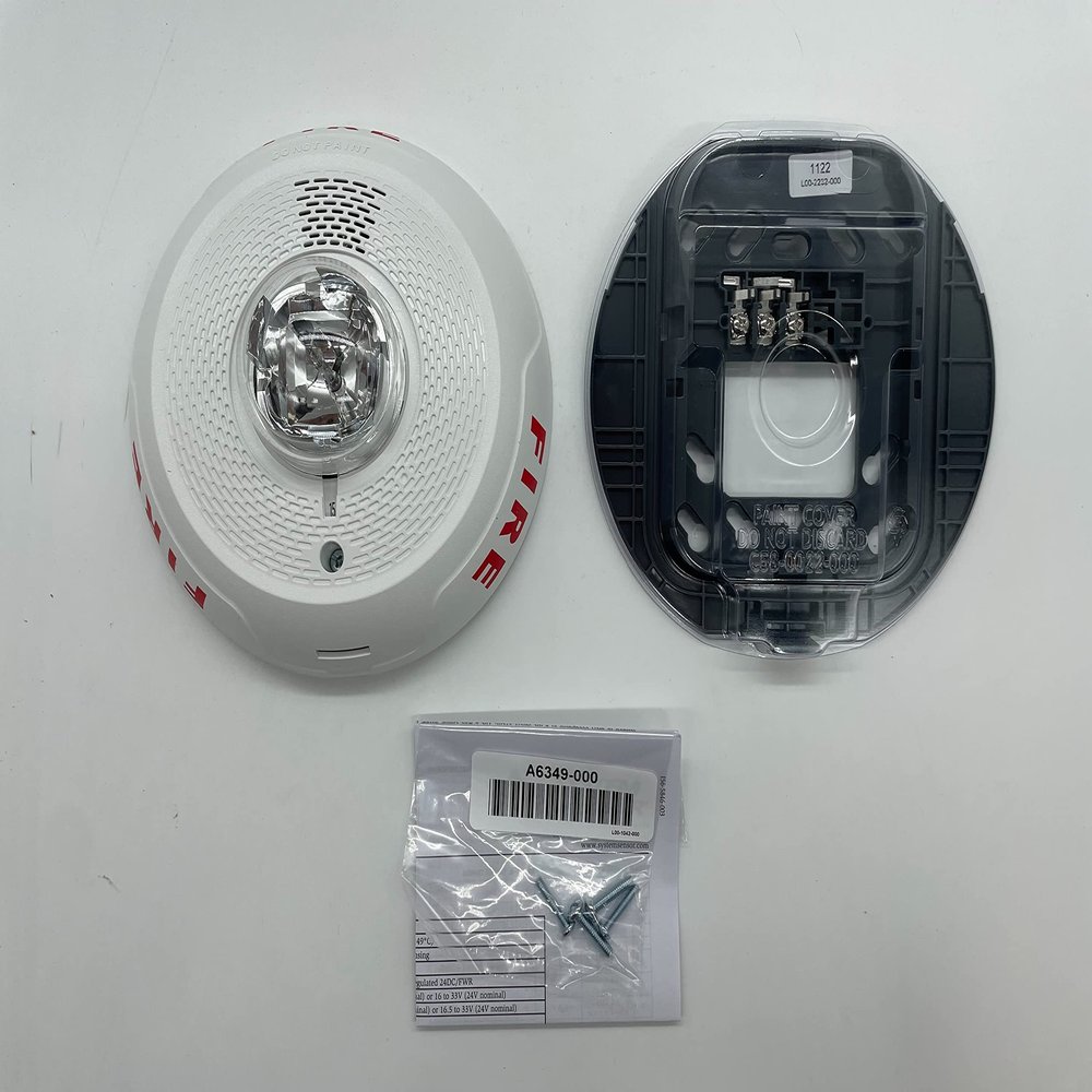 System Sensor PC2WL Fire Alarm Ceiling Mount Horn Strobe