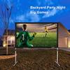 100" 16:9 Fast Outdoor/Indoor Portable Projector Screen 16:9 Foldable Movie Projection Screen with Carry Bag for Home Theater Camping Gaming Backyard Movie view 4