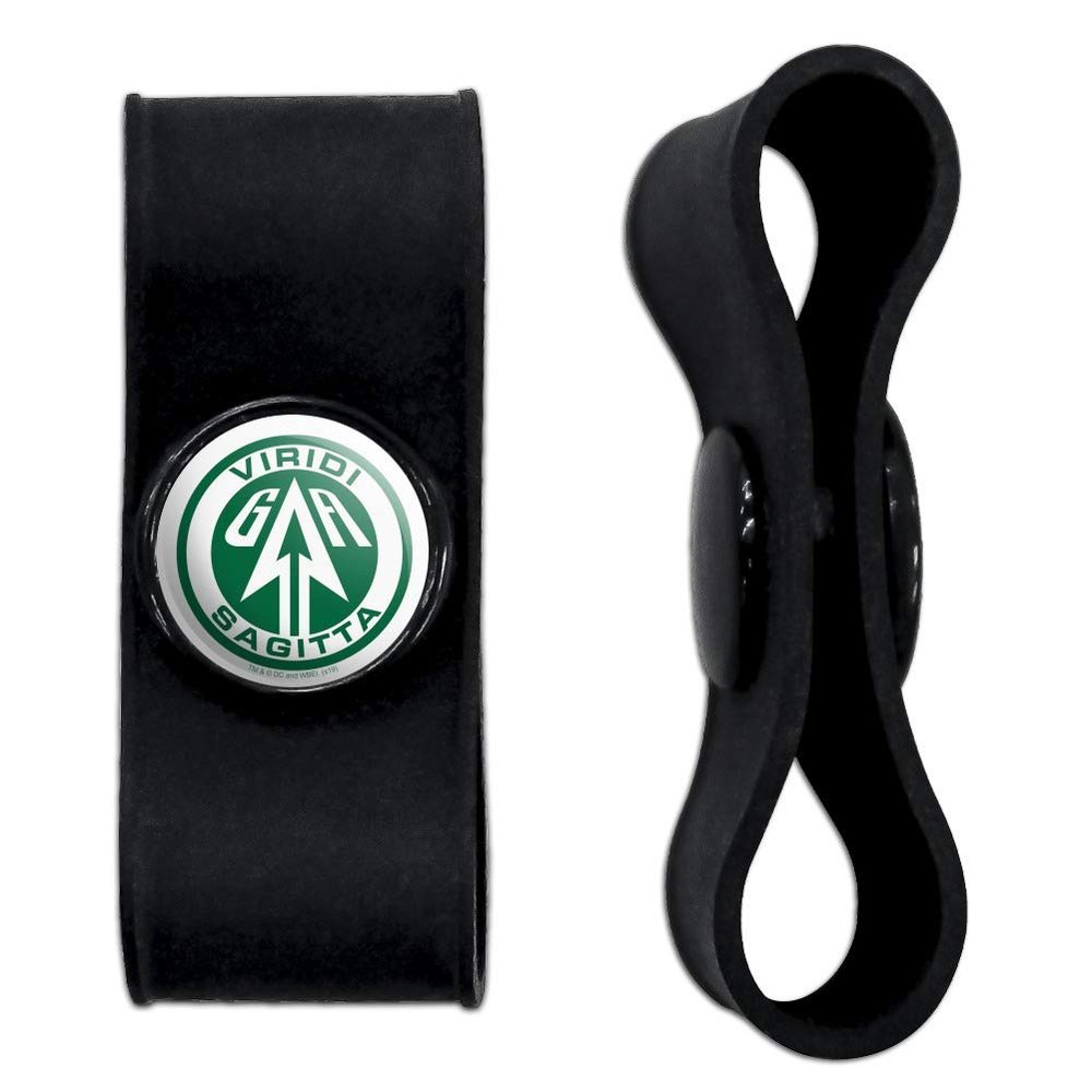 GRAPHICS & MORE Arrow TV Series Sigil Headphone Earbud Cord Wrap - Charging Cable Manager - Wire Organizer Set of 2 - Black