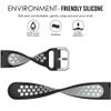 Breathable Band for Garmin Vivoactive 6/5/3, Soft Silicone Band Replacement for Garmin Venu Sq 2/Venu 2 Plus/Forerunner 55/Forerunner 165/Vivomove Sport/Vivomove Trend/Approach S40 S42 S12 view 4