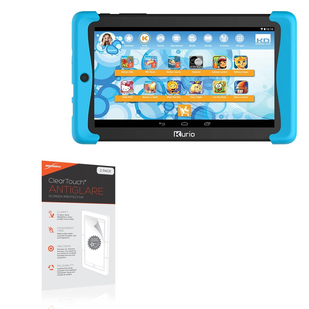 BoxWave Screen Protector Compatible with Kurio Tab 2 - ClearTouch Anti-Glare (2-Pack), Anti-Fingerprint Matte Film Skin