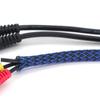 Black-Blue PET Expandable Sleeving Protector Wire Loom Tubing Cable Sleeve for USB Charger Cable Power Cord Audio Video Cable Can Protect Cat Dog from Chewing Cords view 3