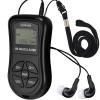 ZHIWHIS Mini Portable FM Radio, Stereo LCD Digital Display Tuning Pocket Walkmen Transistor Conference Receiver with Earphone, Small Pocket Radio Operated by AAA Batteries for Walking/Running view 1