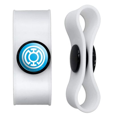 GRAPHICS & MORE Green Lantern Blackest Night Blue Lantern Logo Headphone Earbud Cord Wrap - Charging Cable Manager - Wire Organizer Set of 2 - White