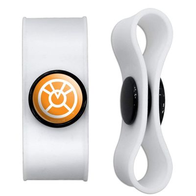 GRAPHICS & MORE Green Lantern Blackest Night Orange Lantern Logo Headphone Earbud Cord Wrap - Charging Cable Manager - Wire Organizer Set of 2 - White