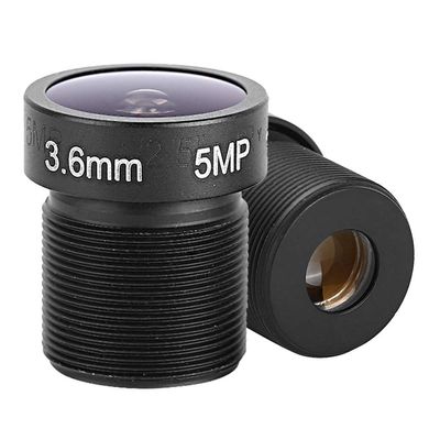 CCTV Camera Lens, Ultra Wide Angle Professional Fisheye 5MP Fixed Focus Lens for Home with 90 Degree View and Low Light Performance