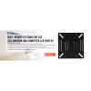 Monitor Wall Mount for Most 12-24 TVs Computer Universal Low RV TV Wall Mount,Up to 100x100mm Weight 10kg Fits Small Monitor Mount Bracket view 4
